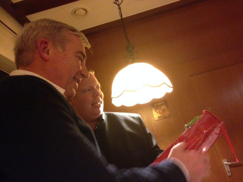 Der Neuenstädter CDU Chef Markus Schuster mit dem Landesvorsitzenden Thomas Strobl